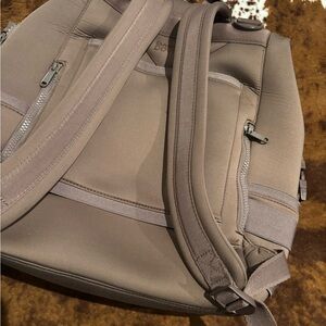 Dagne Dover “dune” colored diaper backpack